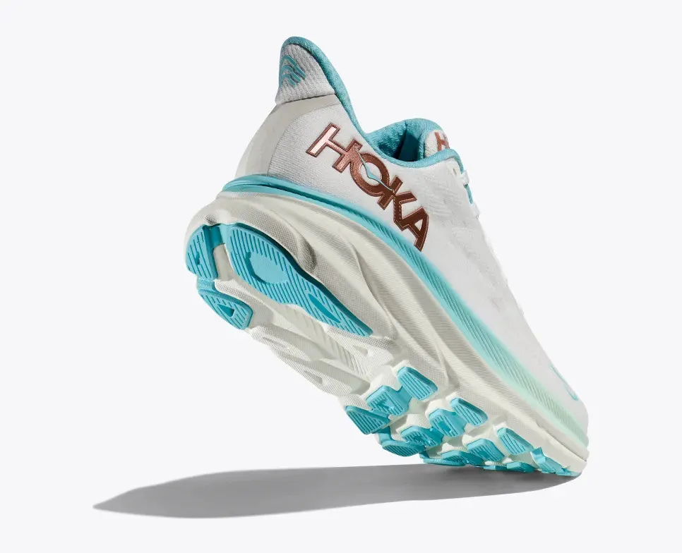 Hoka Womens Clifton 9-Frost/Rose Gold (1127896-FTRS)