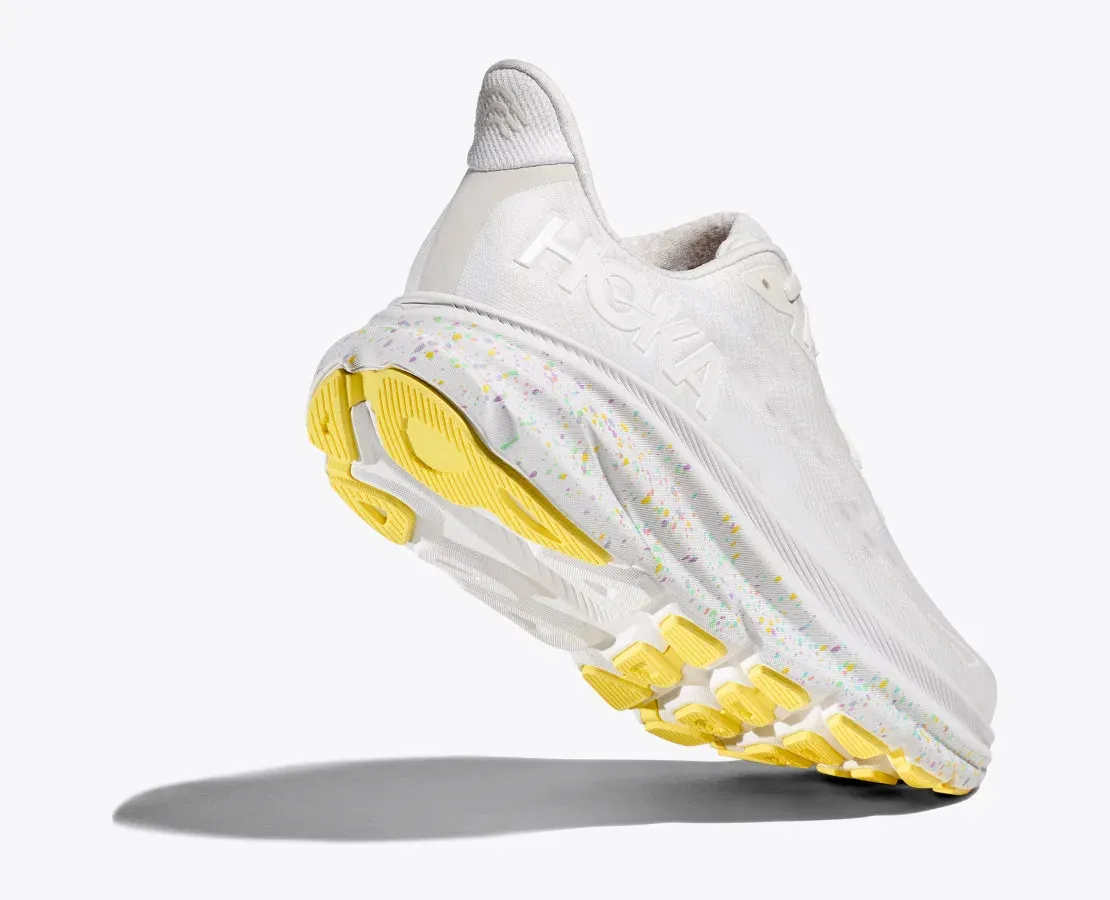 Hoka Womens Clifton 9- White/Lemonade (1127896-WTL)