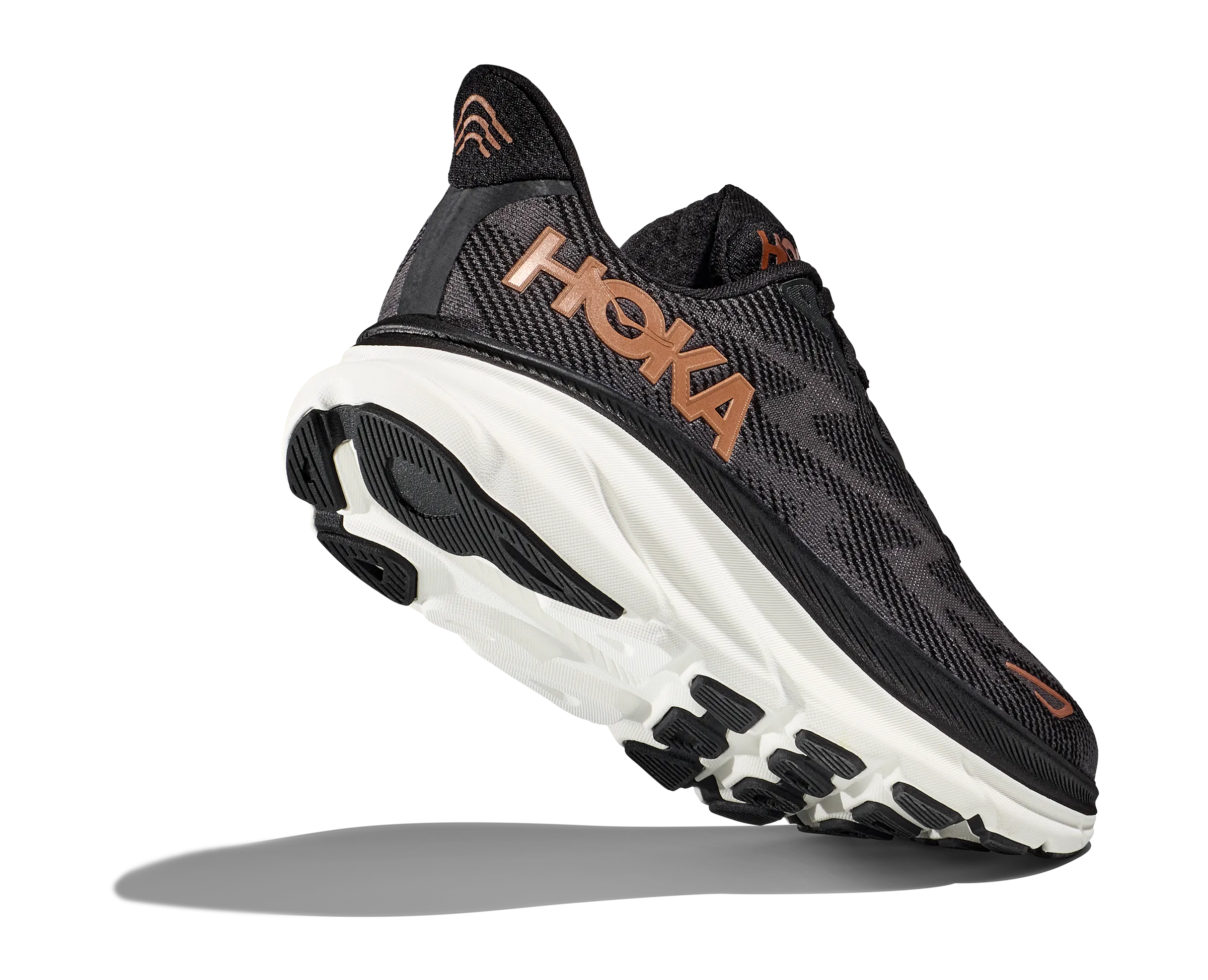 Hoka Womens Clifton 9 Wide - Black/Copper (1132211-BCPPR)