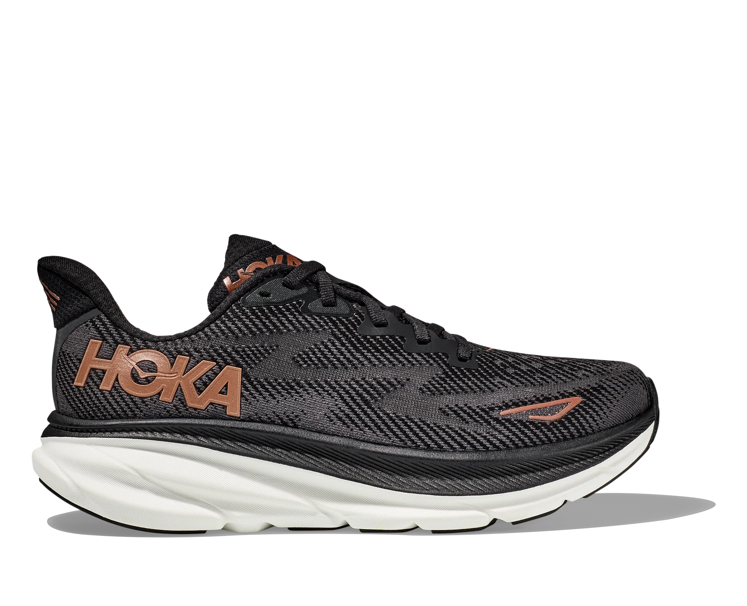 Hoka Womens Clifton 9 Wide - Black/Copper (1132211-BCPPR)