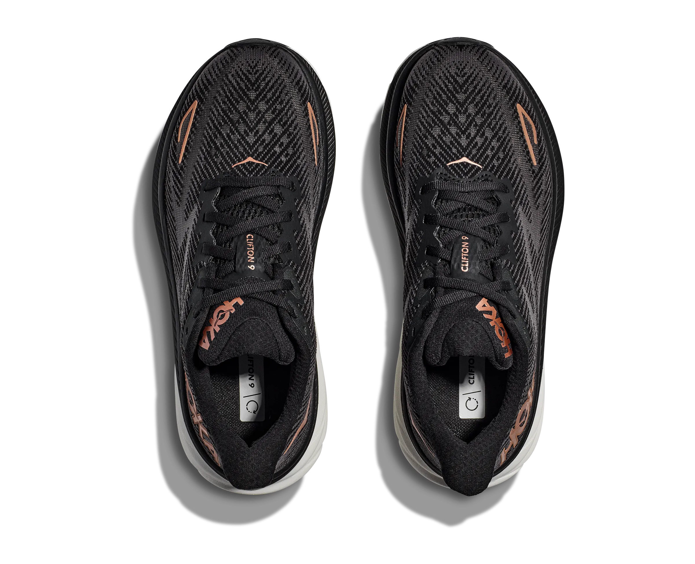 Hoka Womens Clifton 9 Wide - Black/Copper (1132211-BCPPR)