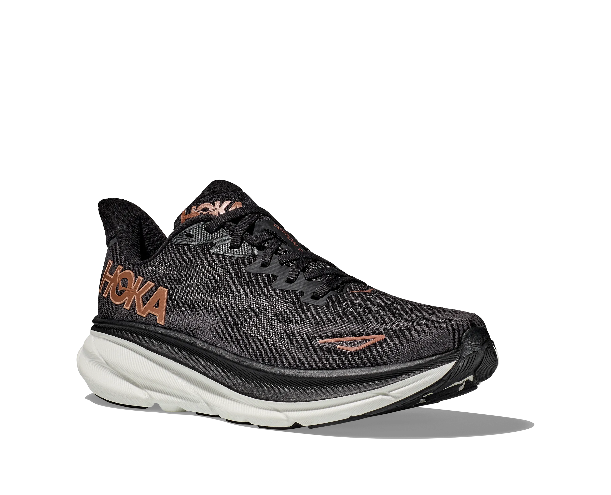 Hoka Womens Clifton 9 Wide - Black/Copper (1132211-BCPPR)