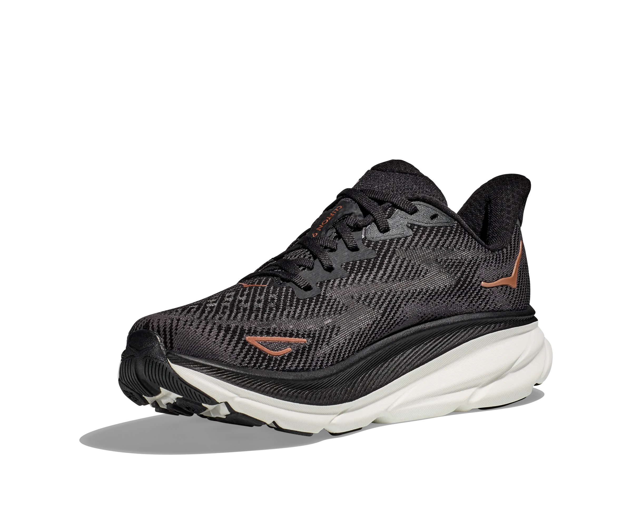 Hoka Womens Clifton 9 Wide - Black/Copper (1132211-BCPPR)