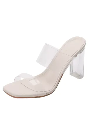 'Hudson'  Transparent High-Heeled Sandals