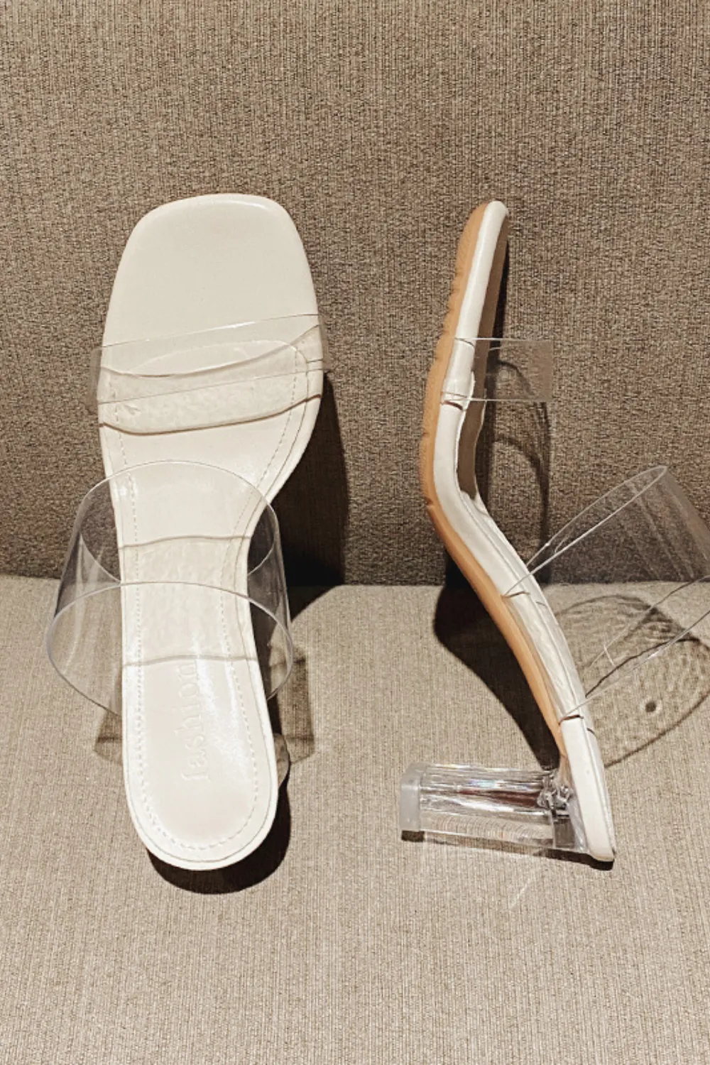 'Hudson'  Transparent High-Heeled Sandals
