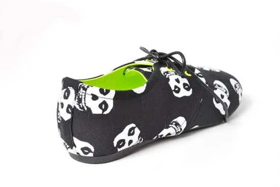 Iron Fist - Misfits Oxford Flexi Flat in Black