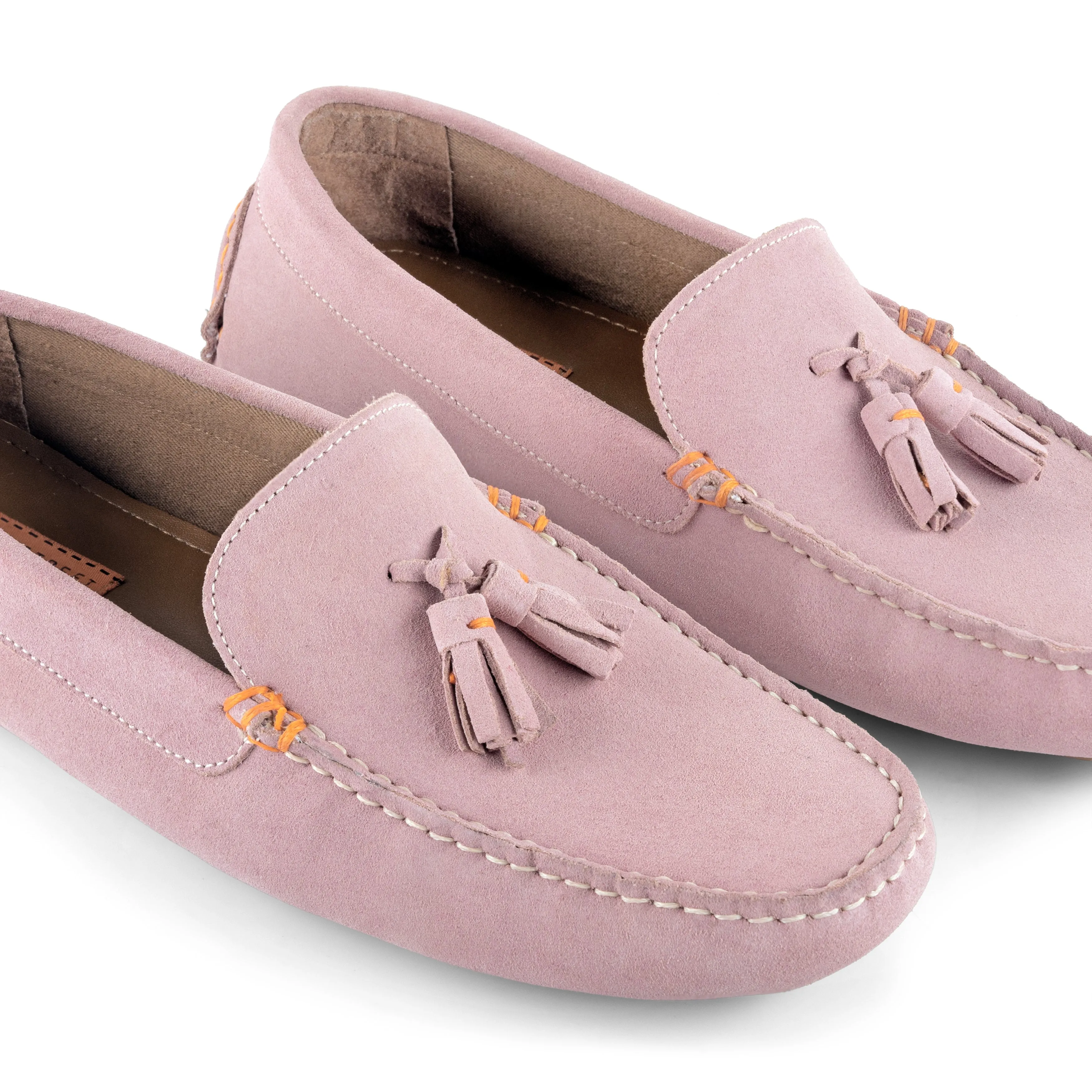 Jackson Suede Leather Driving Loafer - Pink
