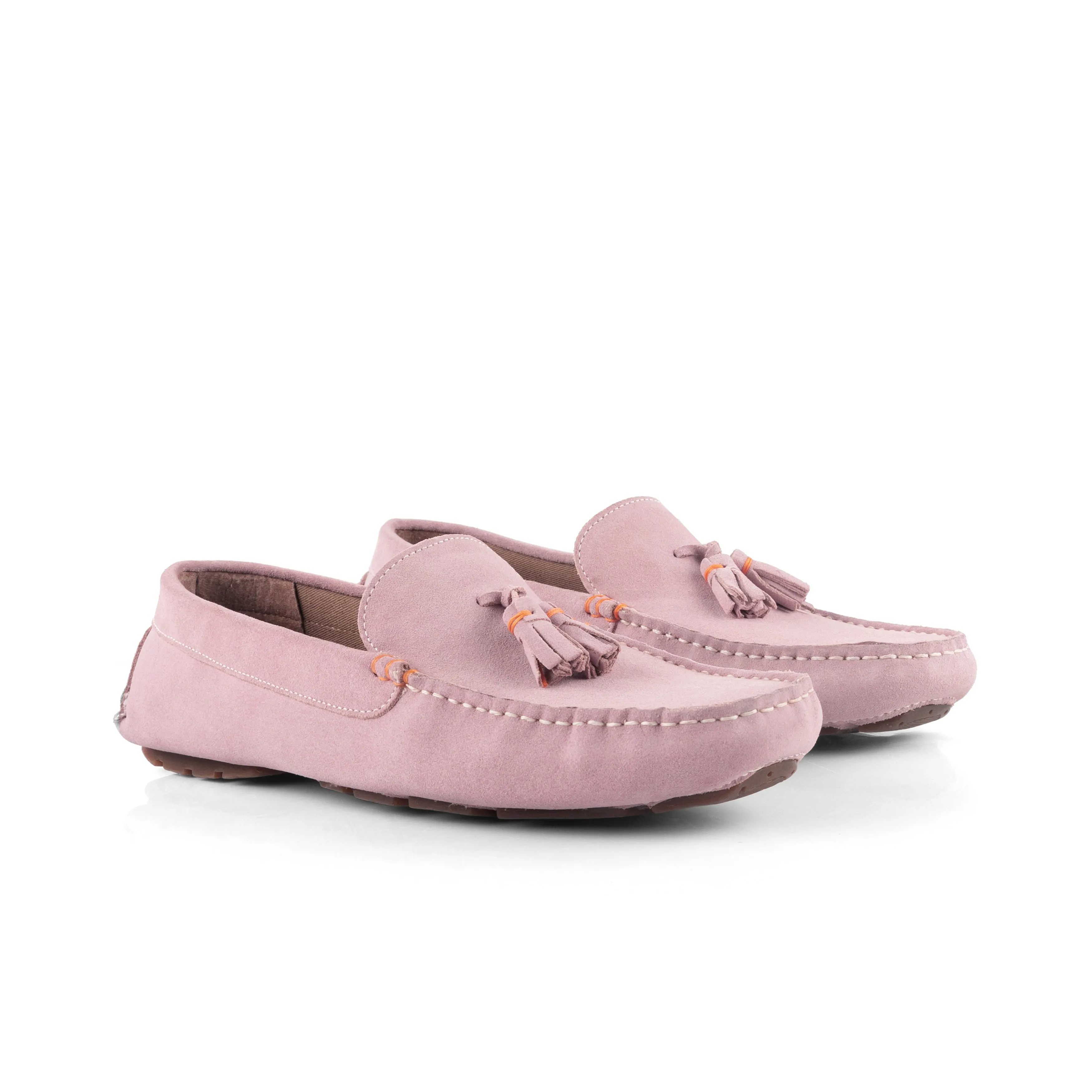 Jackson Suede Leather Driving Loafer - Pink