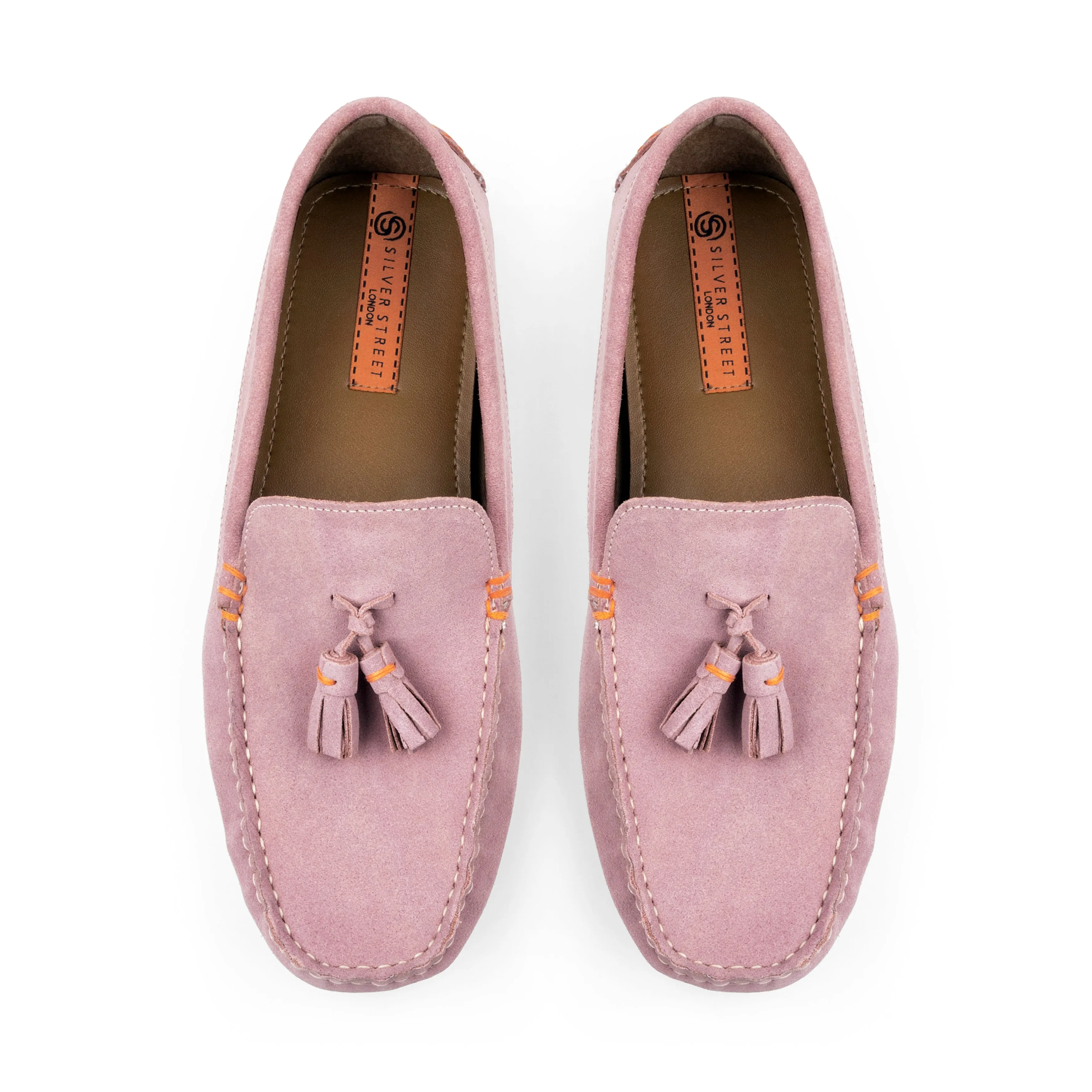 Jackson Suede Leather Driving Loafer - Pink