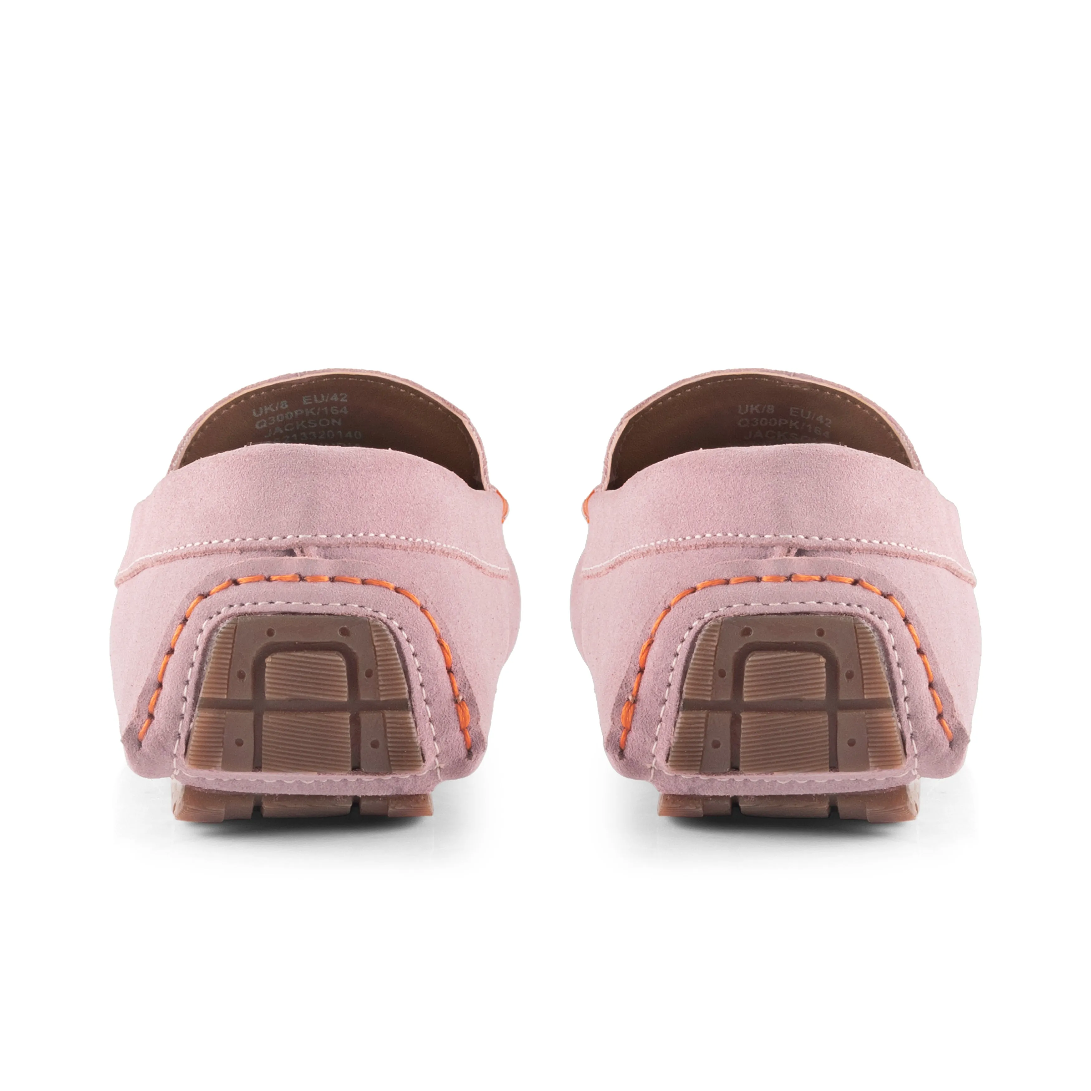 Jackson Suede Leather Driving Loafer - Pink