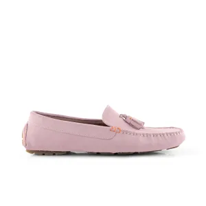Jackson Suede Leather Driving Loafer - Pink