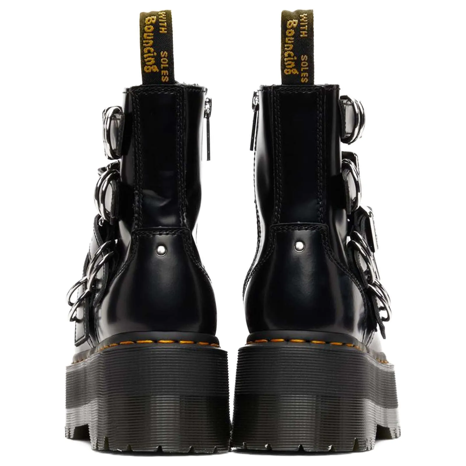 Jadon Max Hardware Full Grain Smooth Leather Women's Platform Boots