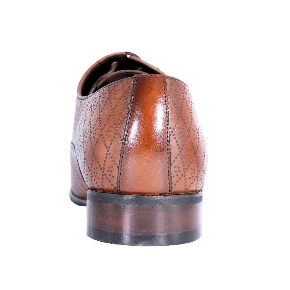 John Drake Toe-Cap Derby in Brown