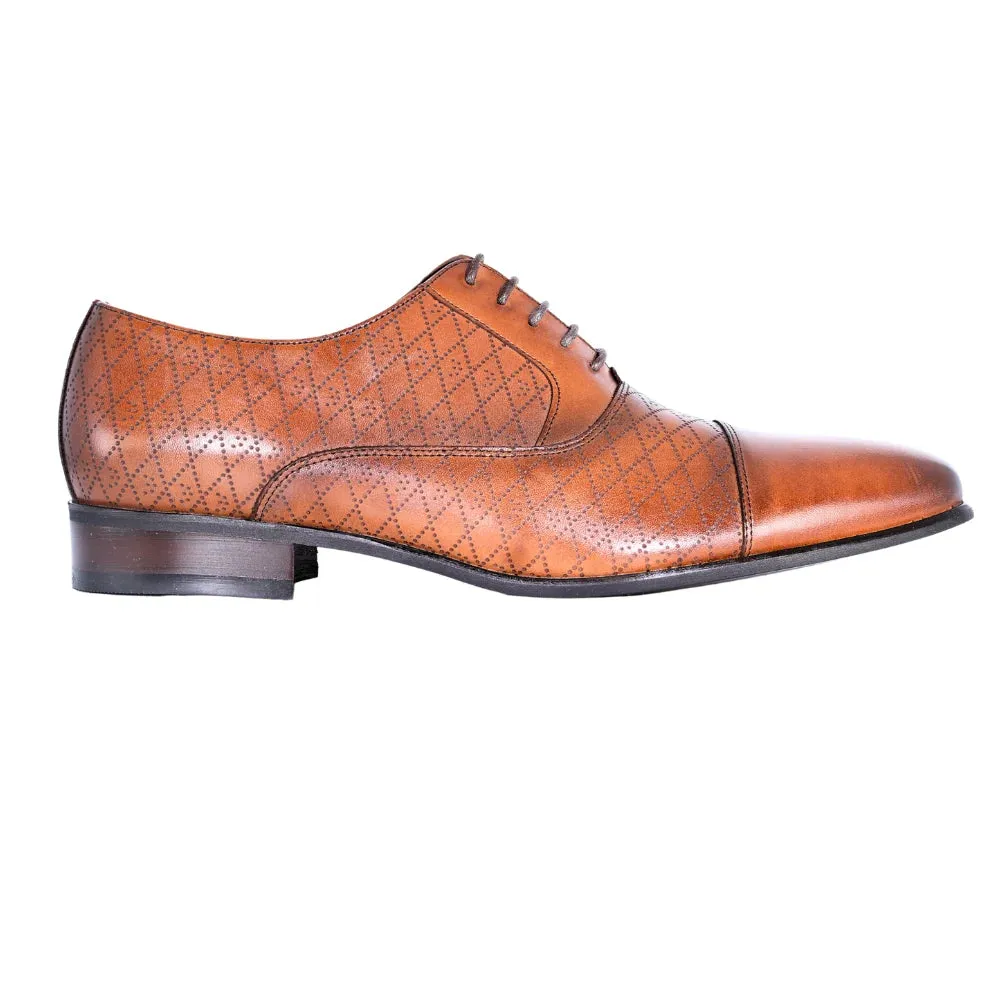 John Drake Toe-Cap Derby in Brown