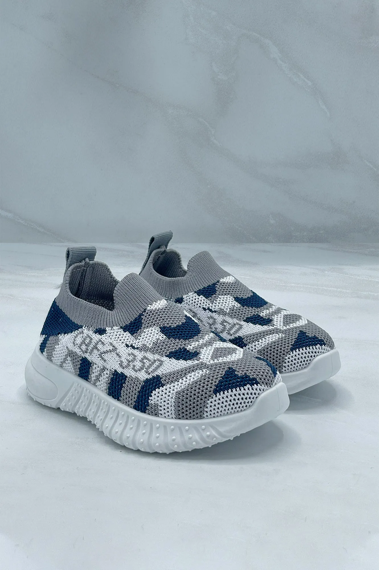 Kids Color Block Breathable Slip-on Sneakers- FDs