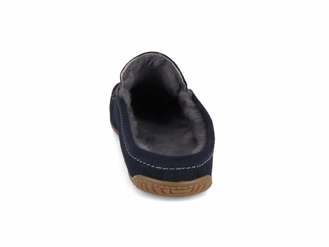 Living Kitzbuehel Men's Sheepskin Moccasins, Night Blue
