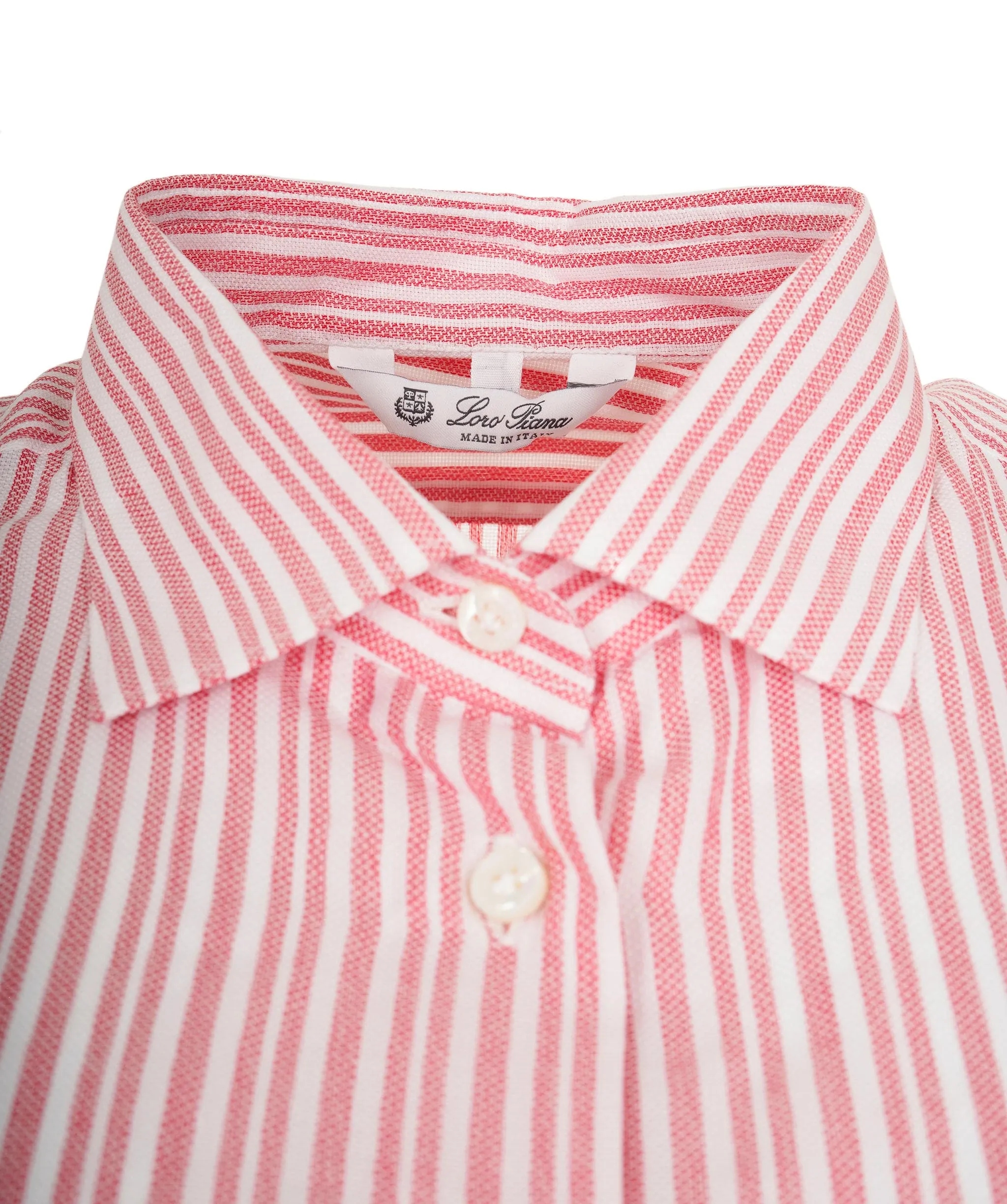 Loro Piana Red/white oxford shirt  ASL8480