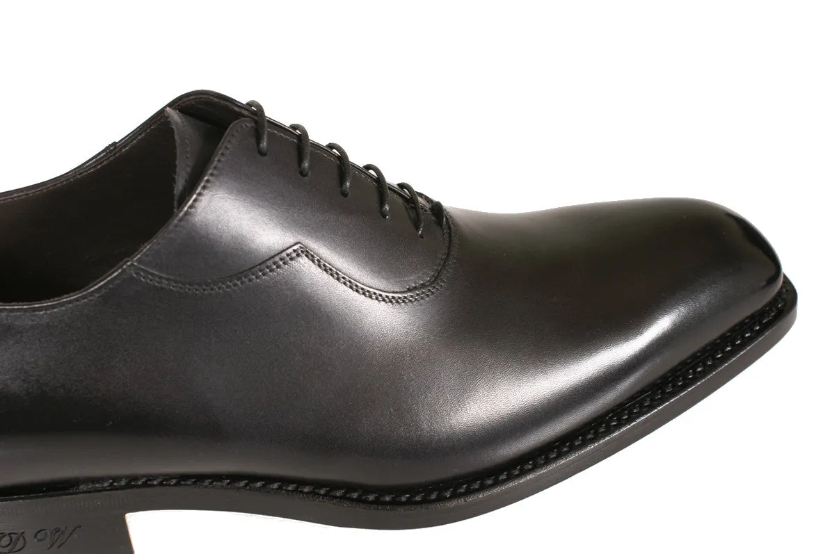 Lovanio Black Calfskin Oxford Shoes