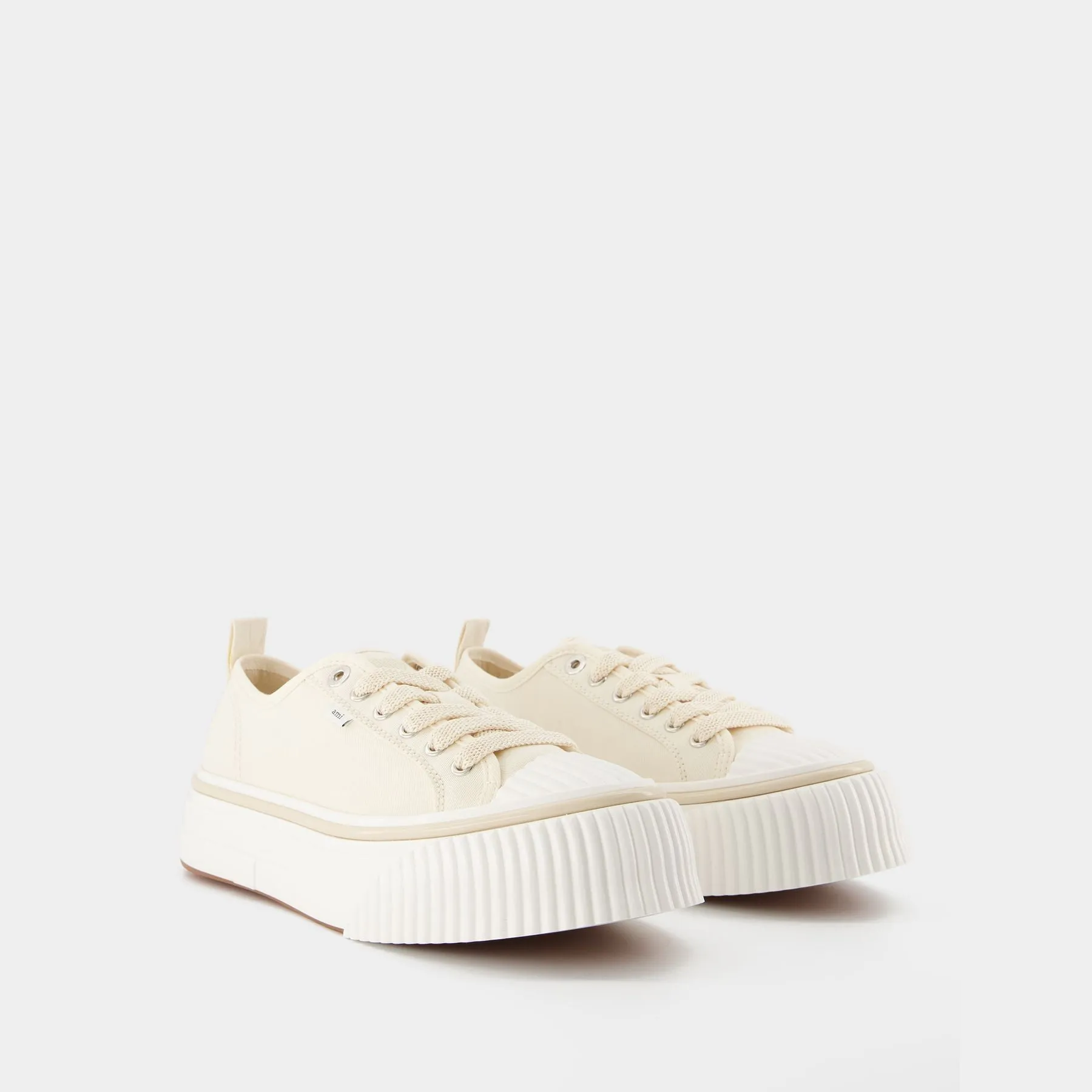 Low Top Ami 1980 Snk Sneakers - Ami Paris - Cream - Canva