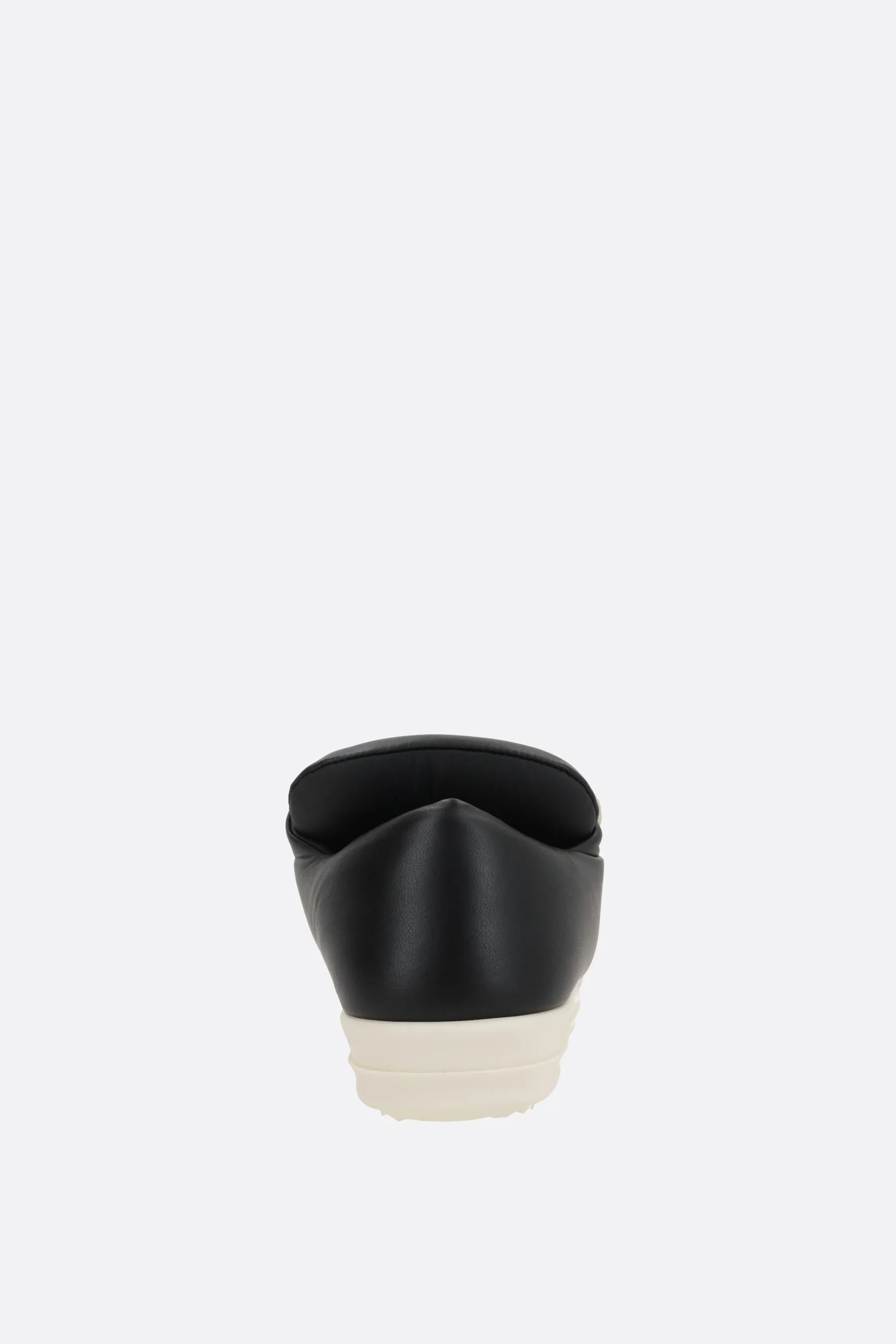 low-top sneakers in padded smooth leather