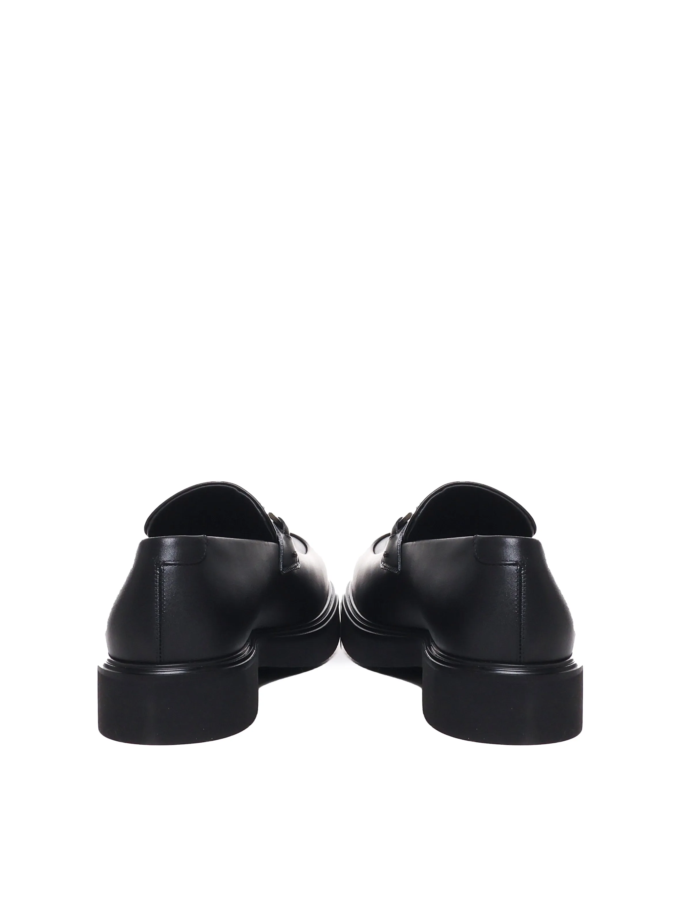 Matte Leather Slip-On Loafers