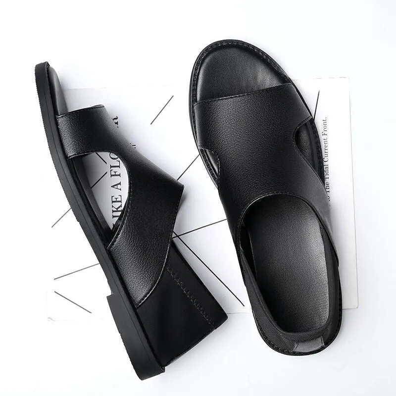 Men's Breathable Cool Leather Sandals