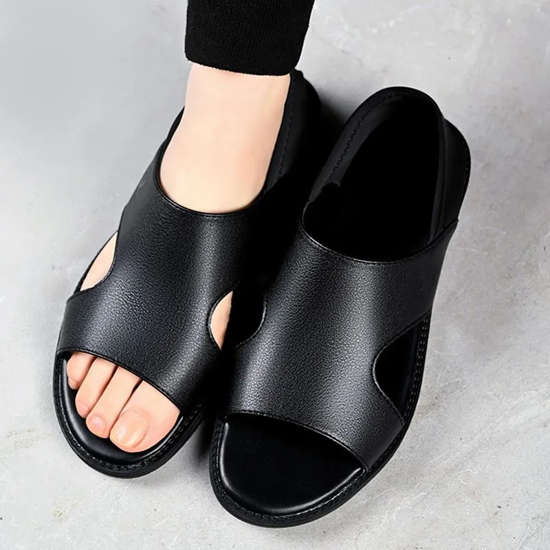Men's Breathable Cool Leather Sandals