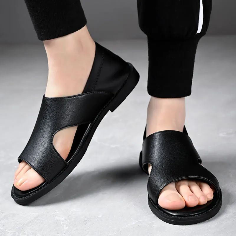Men's Breathable Cool Leather Sandals