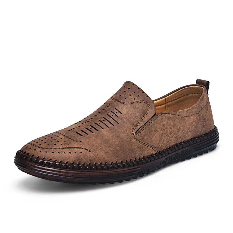 Men's Comfort Handmade Breathable Leather Casual Shoes
