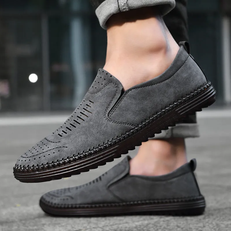 Men's Comfort Handmade Breathable Leather Casual Shoes