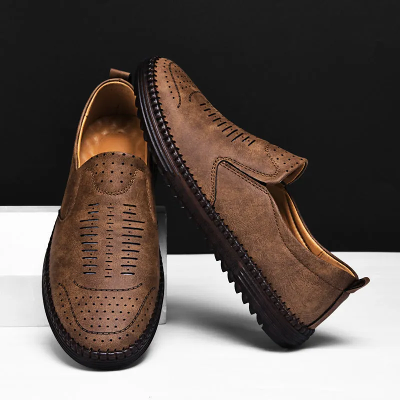 Men's Comfort Handmade Breathable Leather Casual Shoes