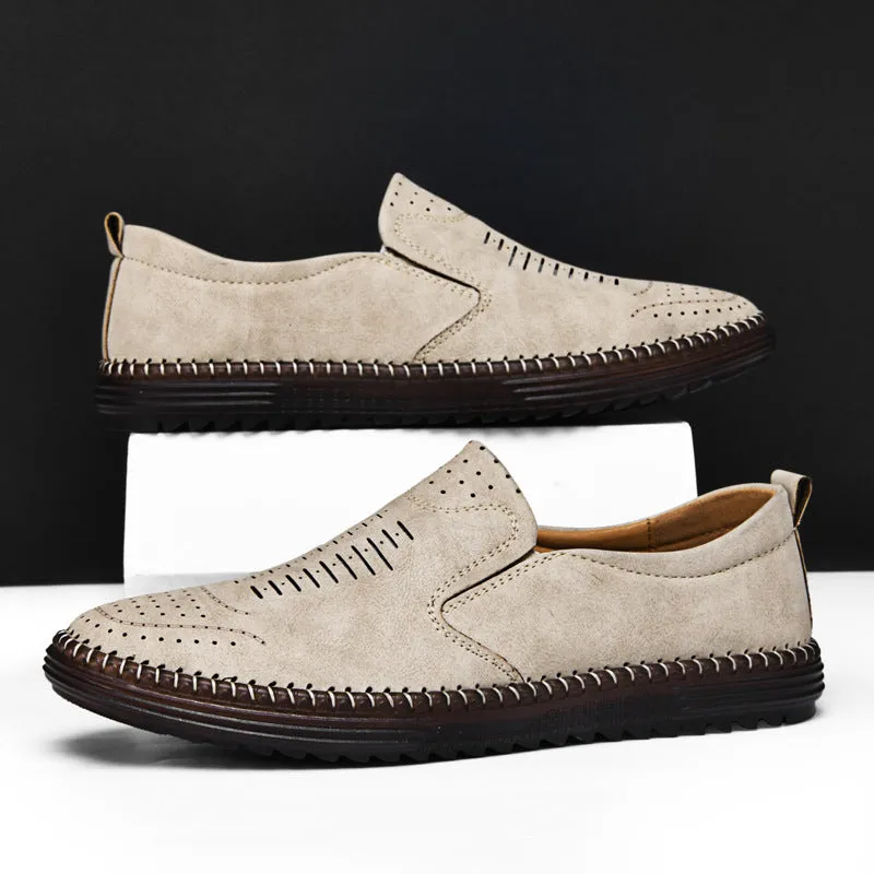 Men's Comfort Handmade Breathable Leather Casual Shoes