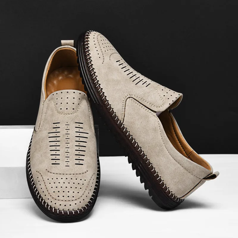 Men's Comfort Handmade Breathable Leather Casual Shoes