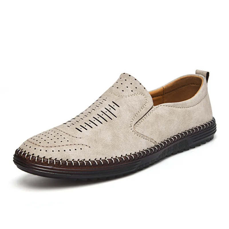 Men's Comfort Handmade Breathable Leather Casual Shoes