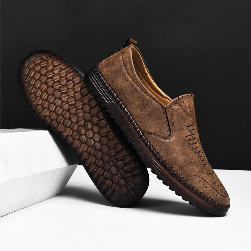 Men's Comfort Handmade Breathable Leather Casual Shoes