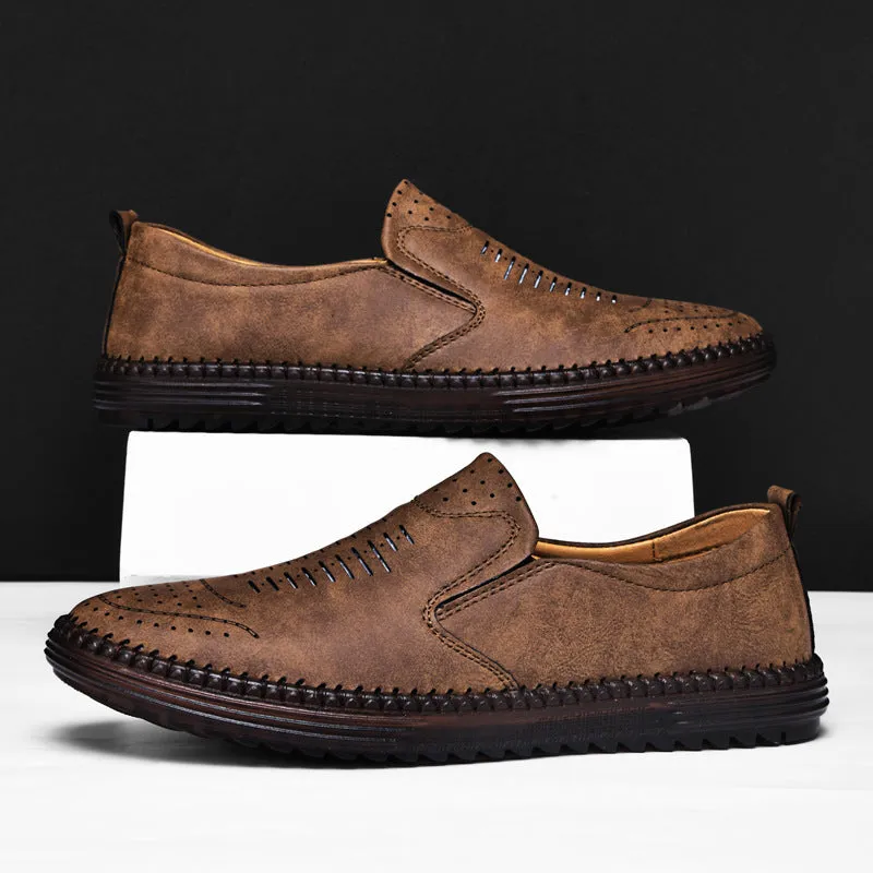 Men's Comfort Handmade Breathable Leather Casual Shoes