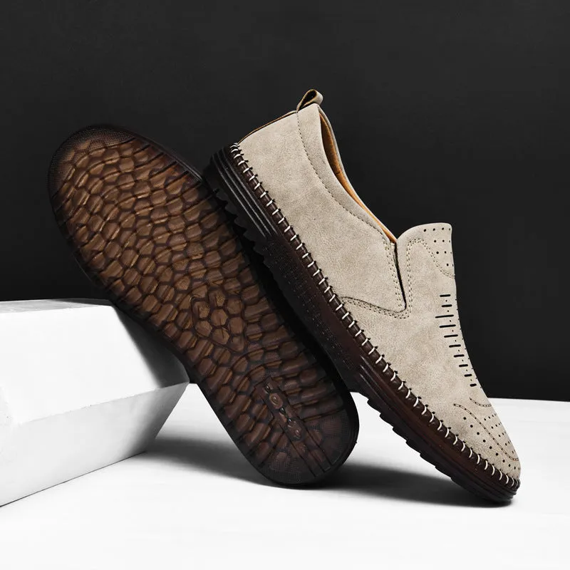 Men's Comfort Handmade Breathable Leather Casual Shoes