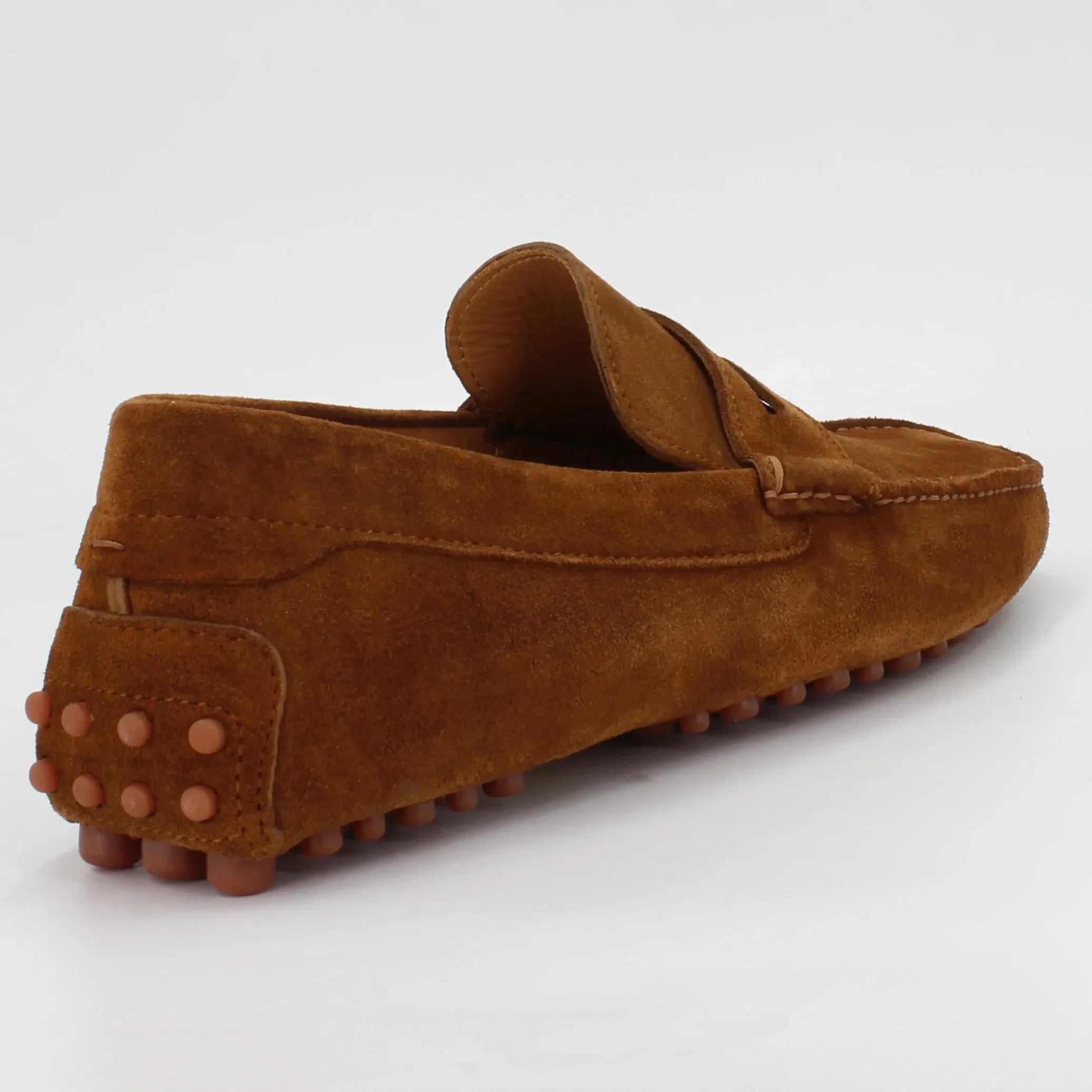 Men's Driver in Calf Leather Suede Snuff Dark Tan (CONU0460002)