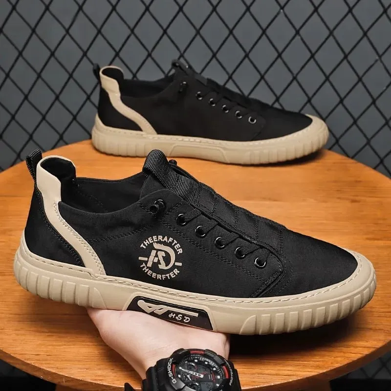 Men's Lace Up Casual Breathable Round Head Fashion Sneaker