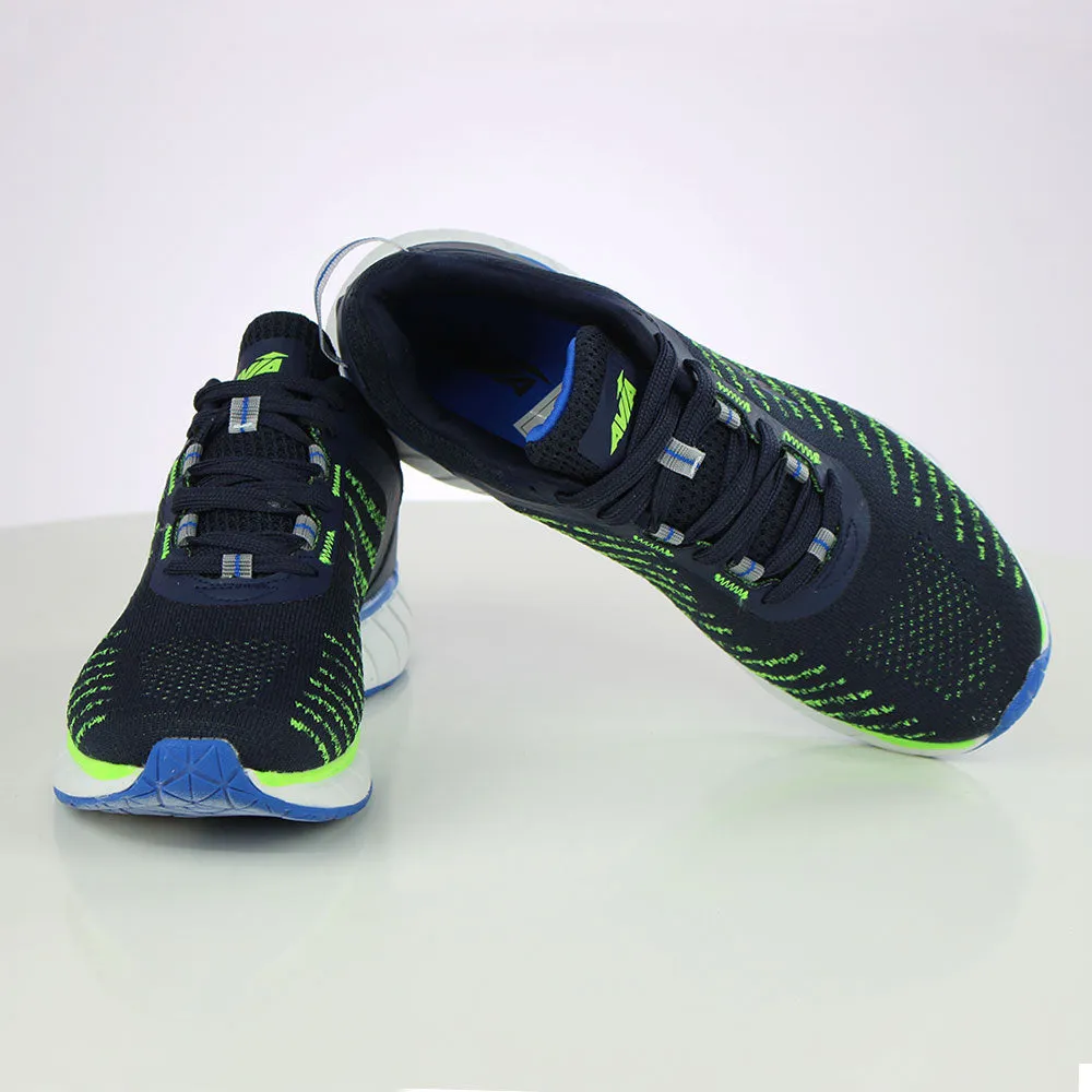 Men's Striped Mesh Shoes,Navy