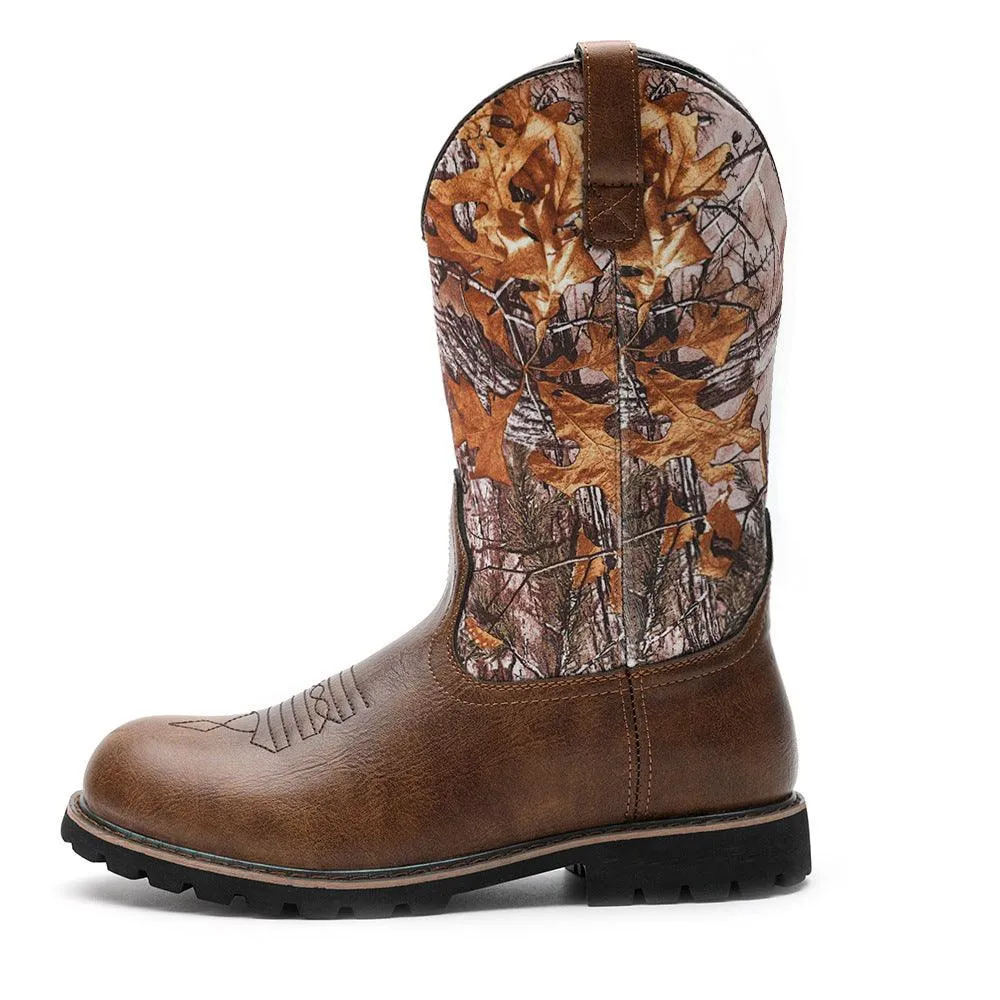 Men's Vintage Western Embroidered Cowboy Boots