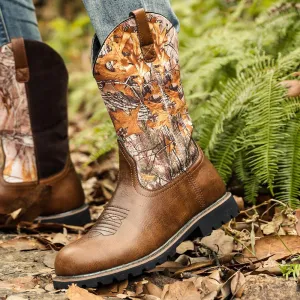 Men's Vintage Western Embroidered Cowboy Boots