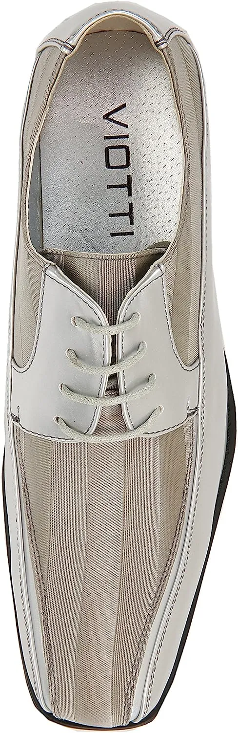 Men's White Formal Oxford Style Dress Shoes