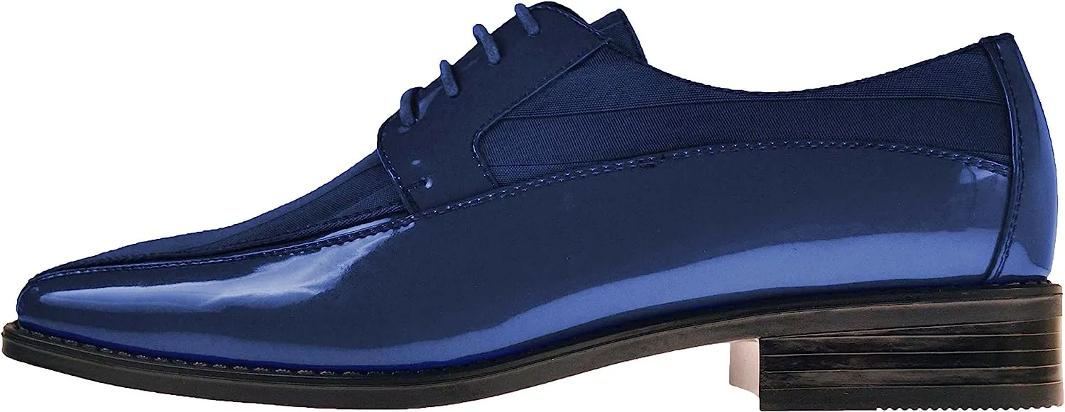 Men's White Formal Oxford Style Dress Shoes