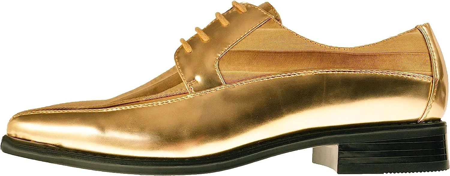 Men's White Formal Oxford Style Dress Shoes