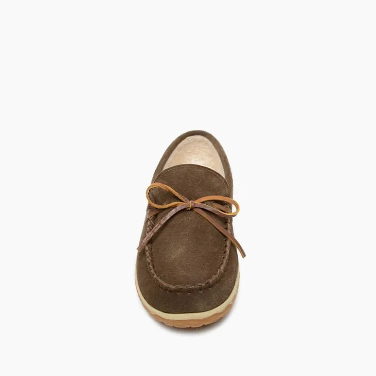 'Minnetonka' Men's Taft Slipper - Autumn Brown