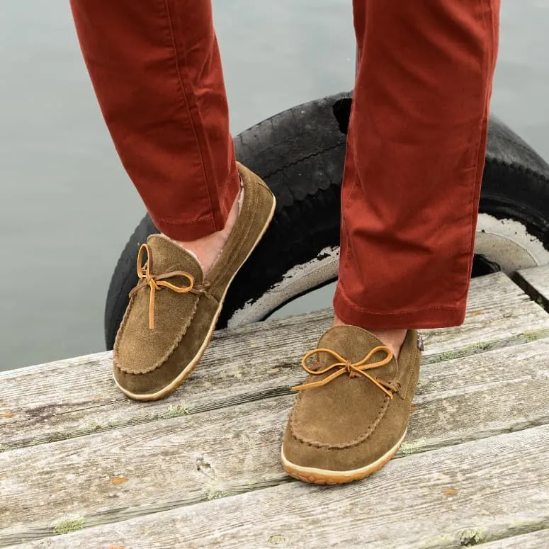 'Minnetonka' Men's Taft Slipper - Autumn Brown