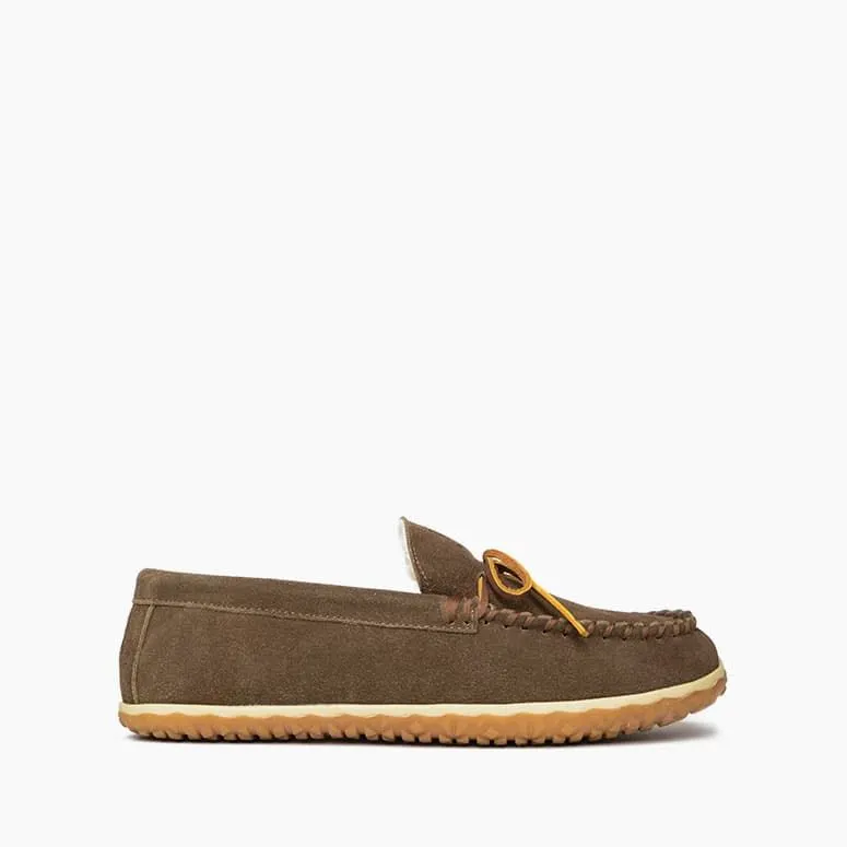 'Minnetonka' Men's Taft Slipper - Autumn Brown