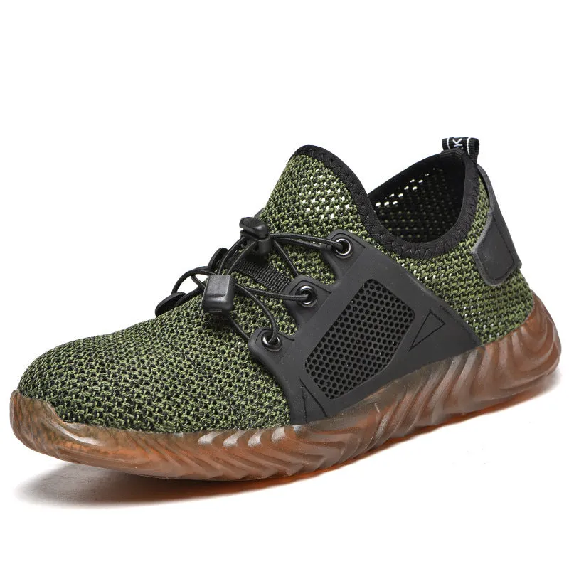 Nanccy Breathable Fly-woven Hard-wearing Work Shoes