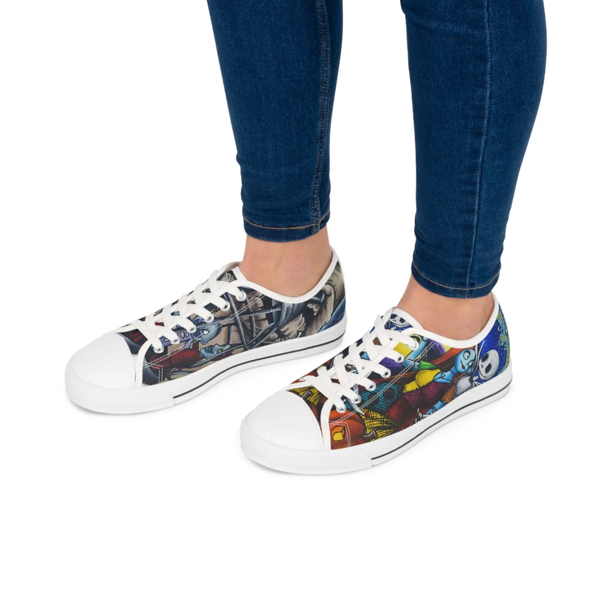 Nightmare Halloween Women's Low Top Sneakers